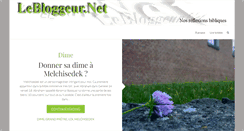 Desktop Screenshot of lebloggeur.net